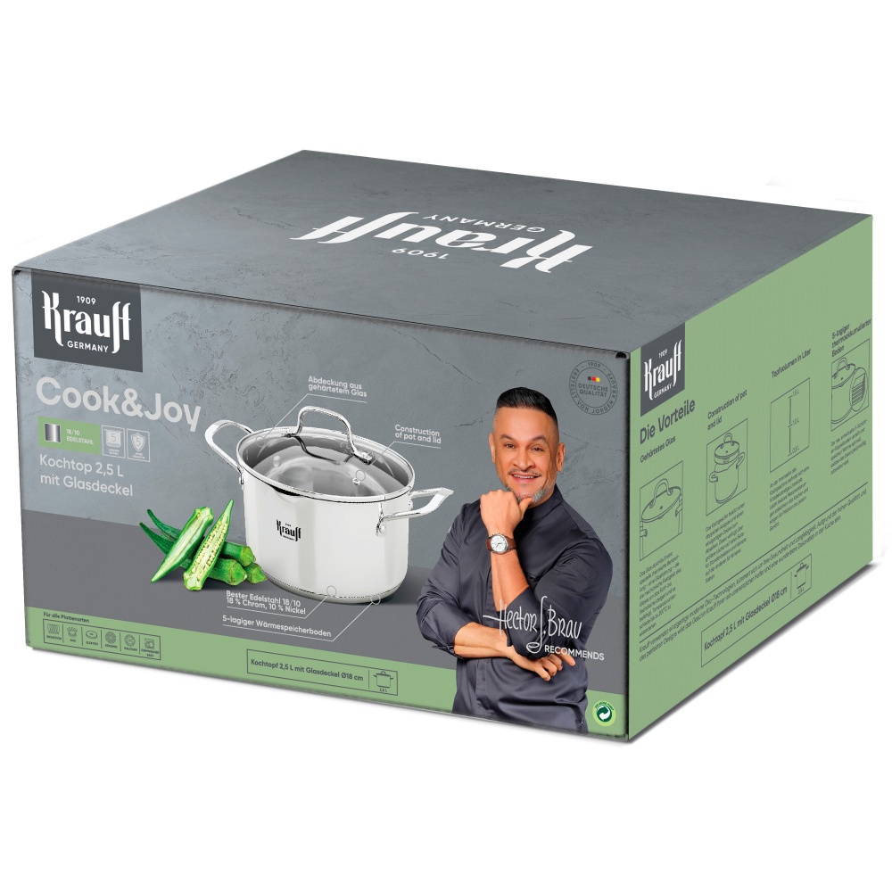Каструля з кришкою Krauff Cook&Joy 2,5 л 26-238-117