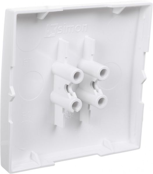 Клавиша выключателя одноклавишный Simon 54 без подсветки 10 А 250В белый DKW1/11