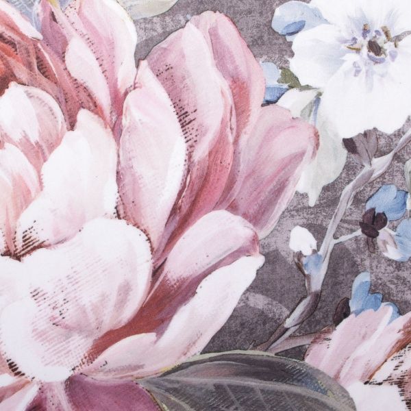 Подушка декоративная Велюр Nellie 50x50 см серый с принтом La Nuit 