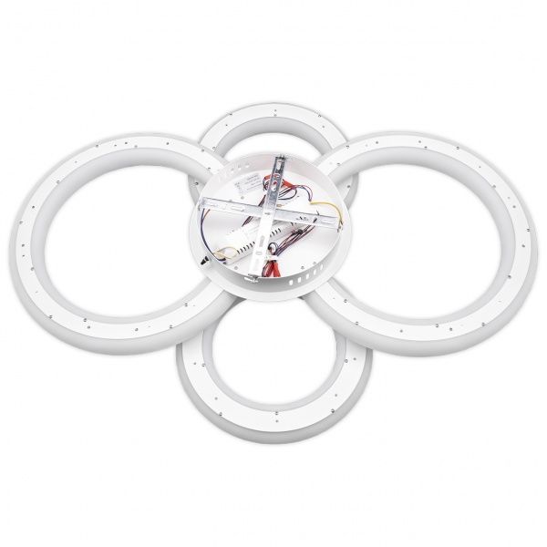 Люстра светодиодная Hopfen Gravitation 4R-NK 134W с пультом ДУ (Plexiglas) 134 Вт белый 