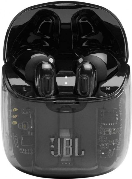 Навушники JBL® TUNE 225TWS transparent black (JBLT225TWSGHOSTBLK) 
