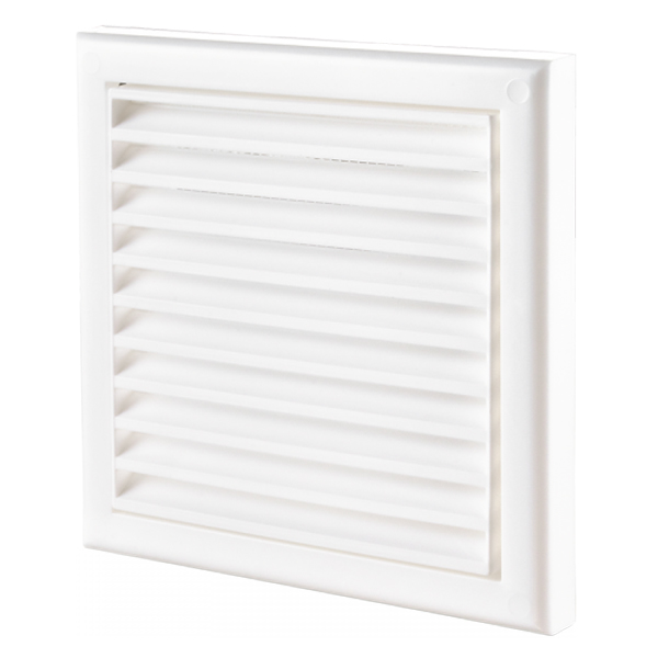 Решітка Домовент ДВ 150с пластик білий 