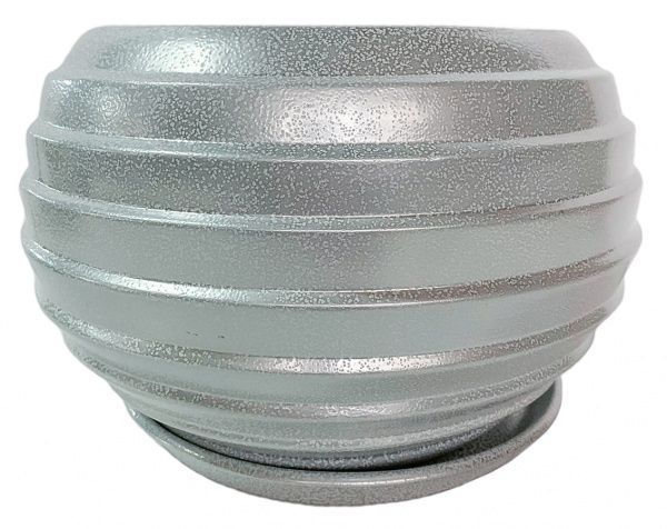 Горщик Каскад круглий 10 л срібний 