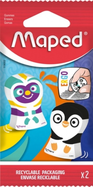 Ластик для карандашей Ergo Fun Multicolor 2 шт. MP.119002 Maped