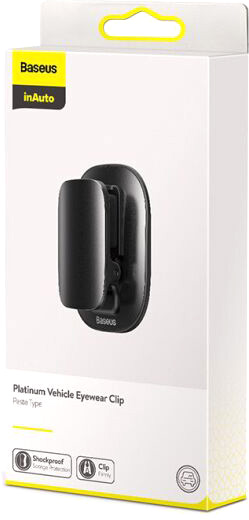 Тримач для окулярів Platinum Vehicle eyewear clip Black BASEUS ACYJN-A01 чорний