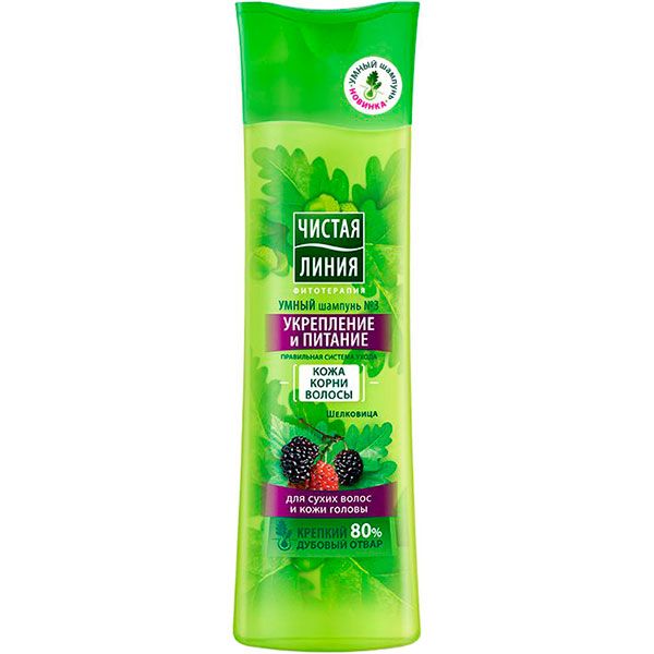 Шампунь Чиста Лінія Зміцнення і живлення 400 мл