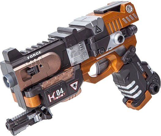 Игровой набор Devik K04 RoboGun 2 в 1 Crusher + 6 мягких пуль 3414408