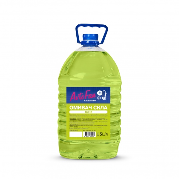 Омыватель стекла Helpix AvtoFan Дыня ПЭТ всесезонные -5°С 5л 