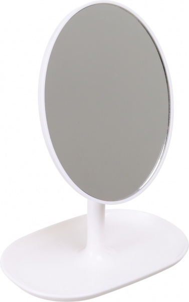 Зеркало косметическое овальное ST 16x21,5 cм белое