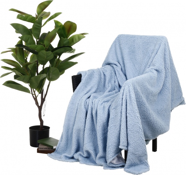 Плед двухсторонний из микрофибры Sherpa 220x200 см в ассортименте La Nuit 