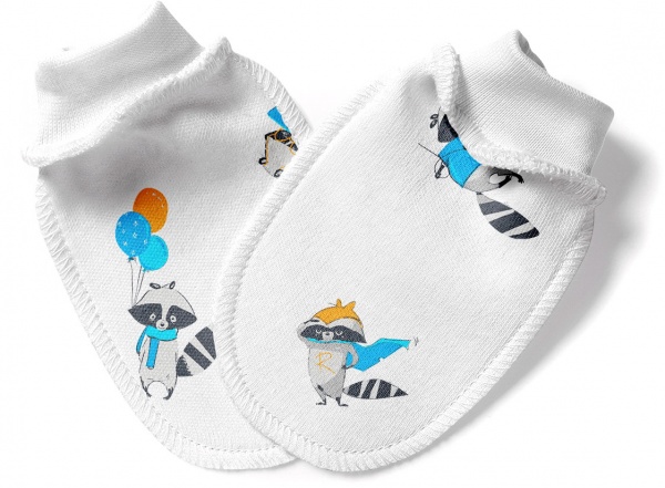 Царапки ТМ Софія Еноты белый с рисунком