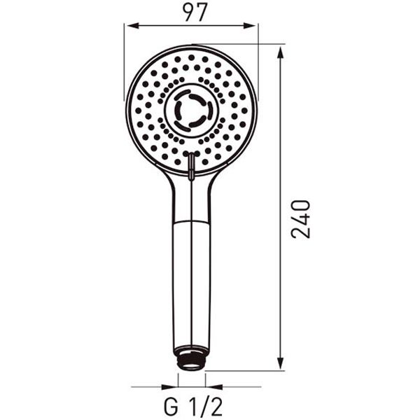 Ручний душ Ferro Cortina S340 