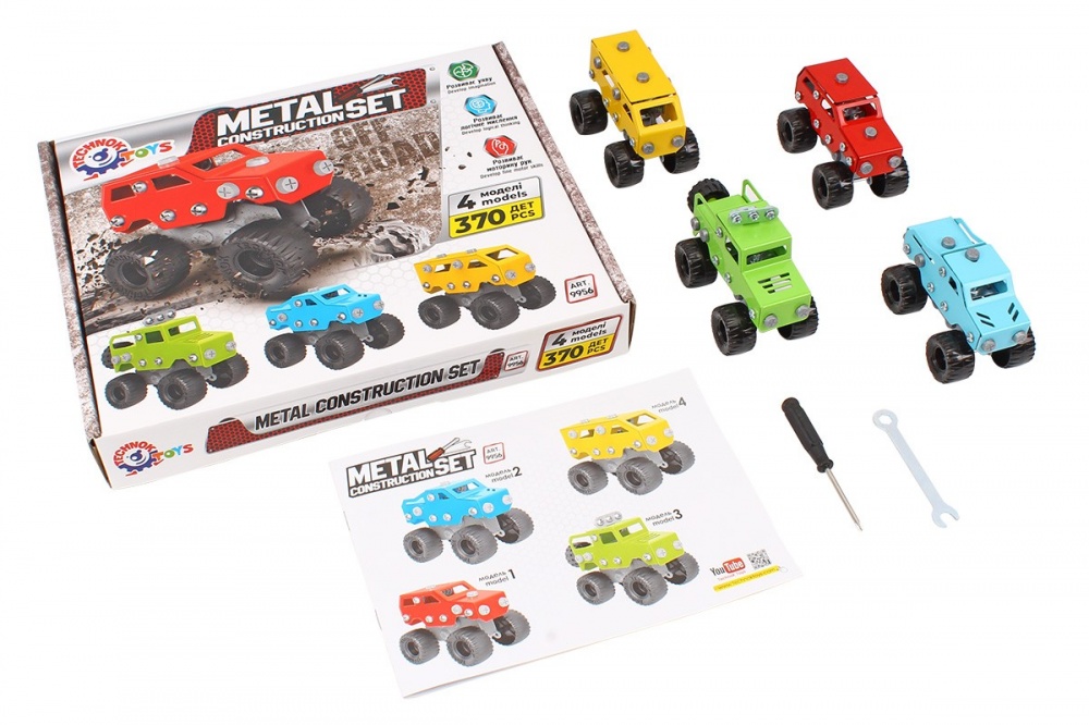 Конструктор металлический ТехноК 4 трака 9956