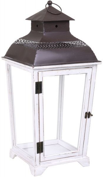 Подсвечник-фонарь Хельсинки деревянный 30х30х65 см