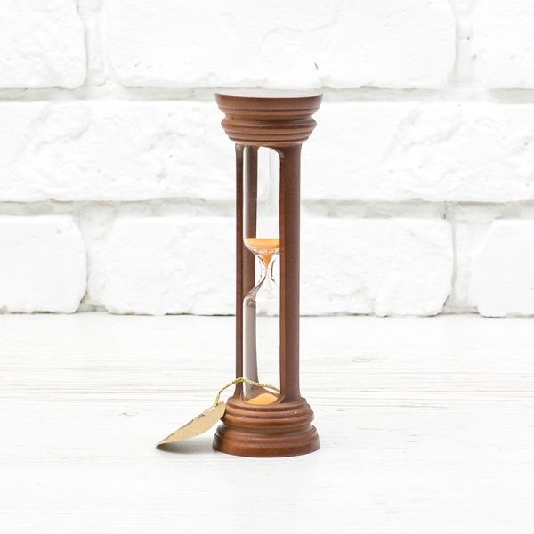 Часы песочные 10 мин, песок оанжевый, вишня Стеклоприбор