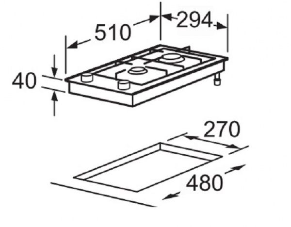 Варильна поверхня Interline HGG 734 FGT BA