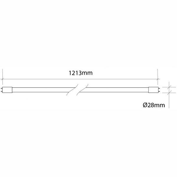 Лампа світлодіодна Светкомплект 120 18 Вт T8 матова G13 220 В 4100 К 