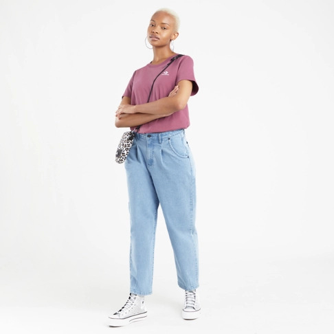 Футболка Converse Embroidered Star Chevron Left Chest Tee 10020804-A18 р.S бордовий