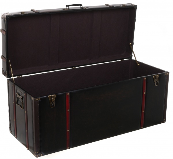 Сундук-пуф CHESTERFIELDS L 102x41.5x46.5 см темно-коричневый 