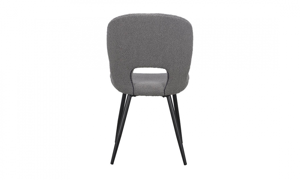 Стілець Доріс 490х450х850 сірий / чорний