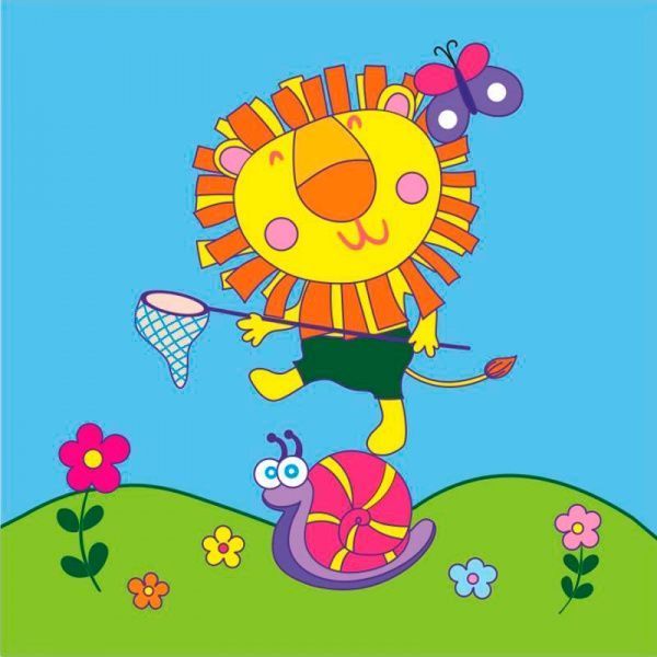 Раскраска по контурам Рисовалка Добрый Лев Rosa Kids 