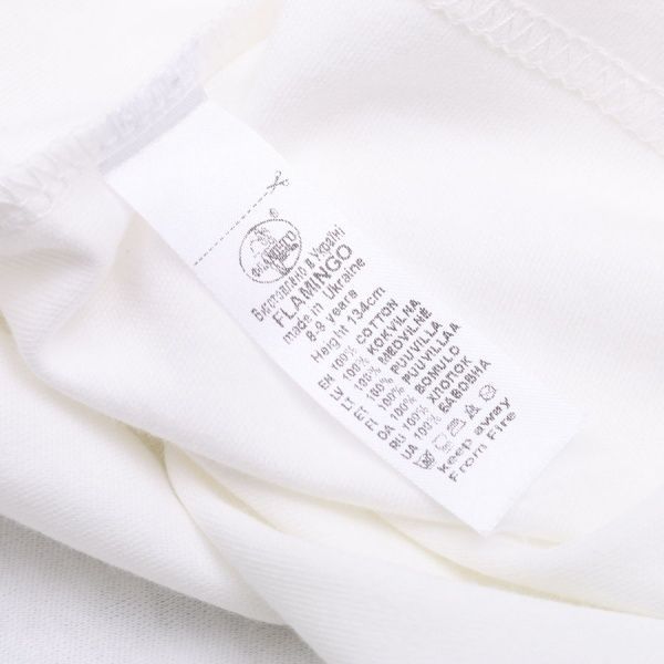 Пижама для девочек Фламинго р.128 молочный 247-222 