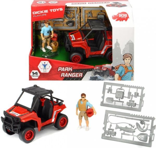 Машинка Dickie Toys Playlife. Доглядач парку з квадроциклом 1:24 3833005