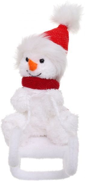 Декорація новорічна Сніговик на санках 25 см EPI-F90168 