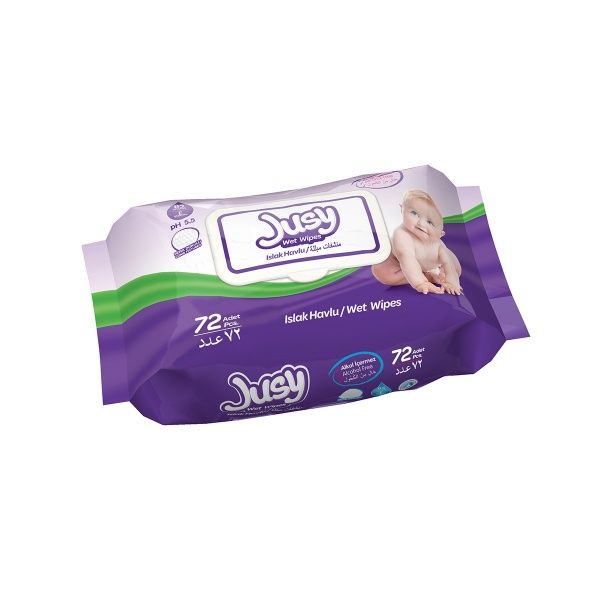 Влажные салфетки Jusy Wet Wipes 72 шт.