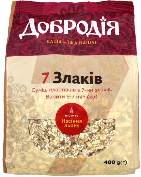 Хлопья Добродія™ Смесь хлопьев 7 злаков 400 г 