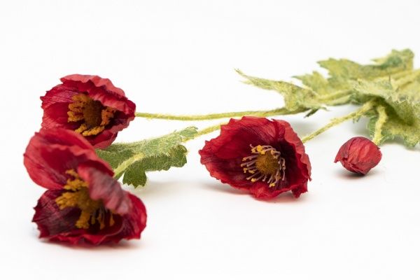 Квітка штучна Мак, 60 см, червоний 632403 Home Seasons Decor