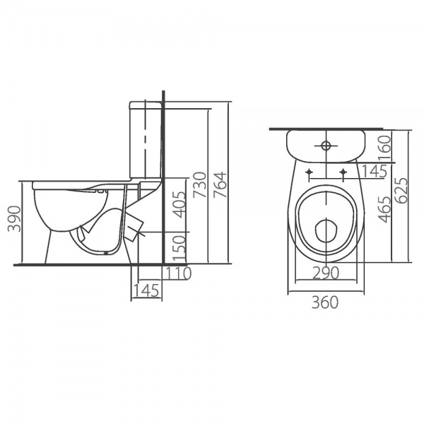Унитаз-компакт Colombo Антивсплеск S20990500