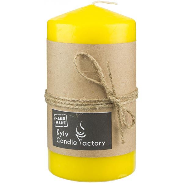 Свеча Candle Factory EcoLife желтая 140 мм