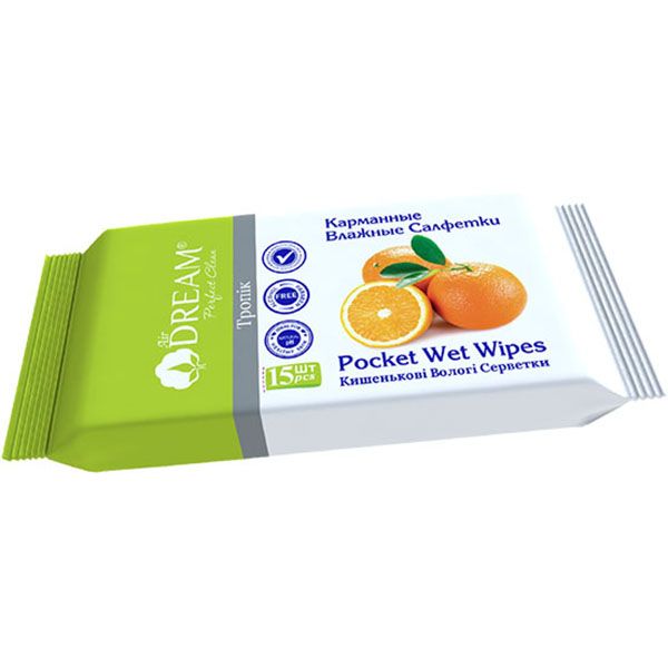 Салфетка влажная Аir Dream Тропик 15 шт.
