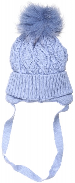 Шапочка детская для мальчика Kraft+ р.42-44 темно-голубой 1835 