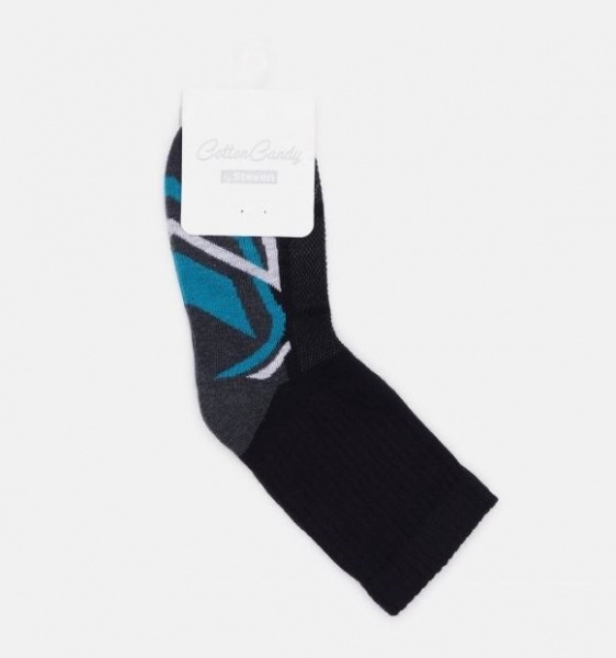 Носки детские для мальчиков Steven 14348 р. 32-34 черный 