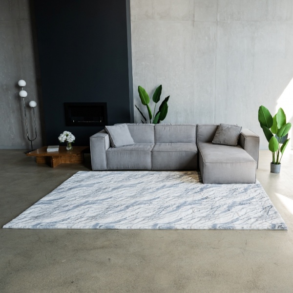 Килимок Dariana Rabbit Marble 204х300 см white 