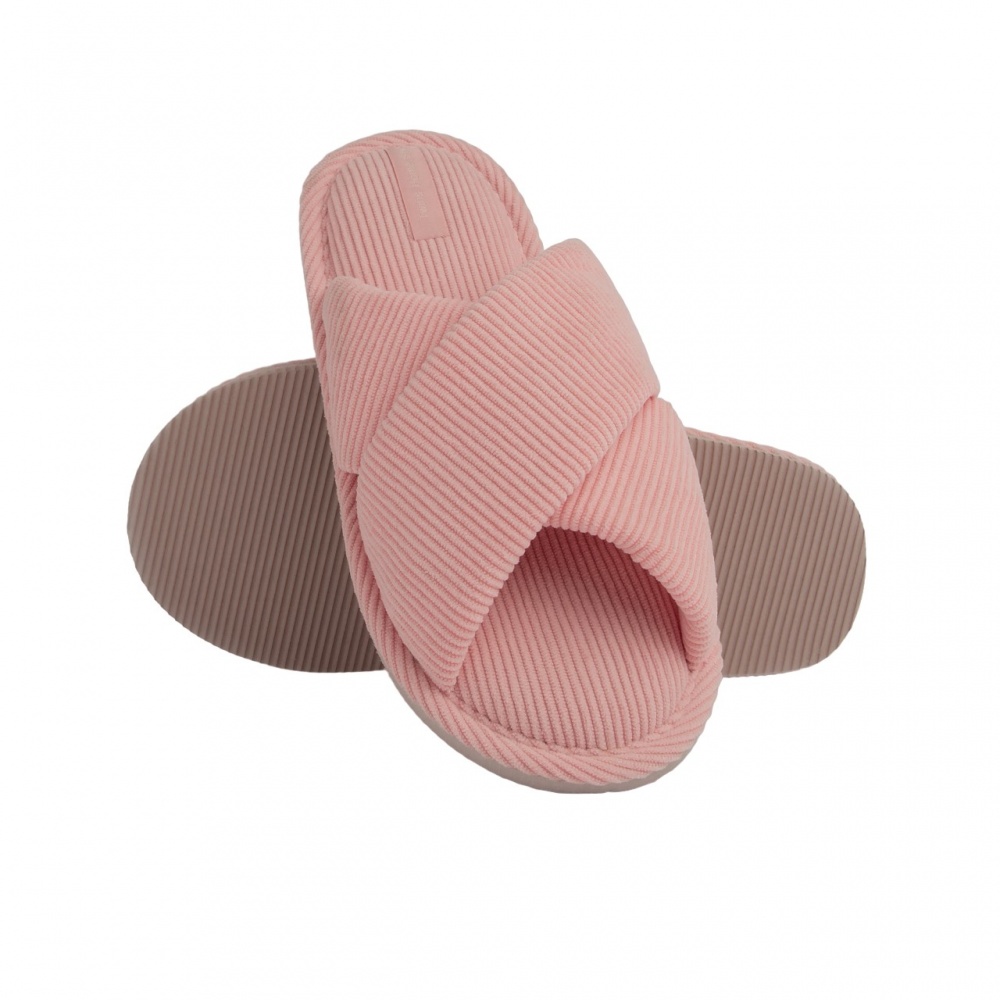 Тапки домашние Twins HS-VL вельвет Х 12471 р.40 розовый