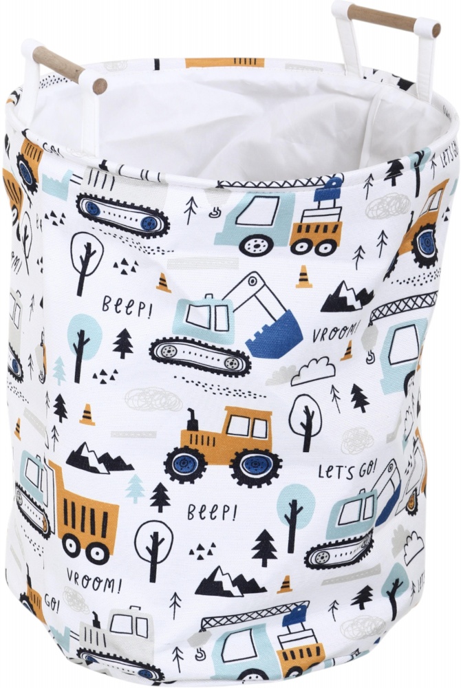 Корзина для игрушек HW Строитель 40х40х50 см E005410