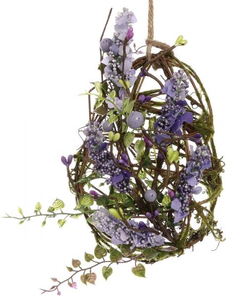 Декоративная подвеска сиреневая 18 см 15A5192