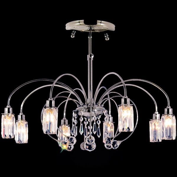 Люстра потолочная WunderLicht 8xG9 хром WL61301-8CH 