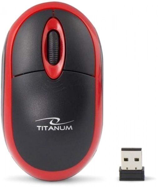 Миша ESPERANZA Titanum TM116R black/red  