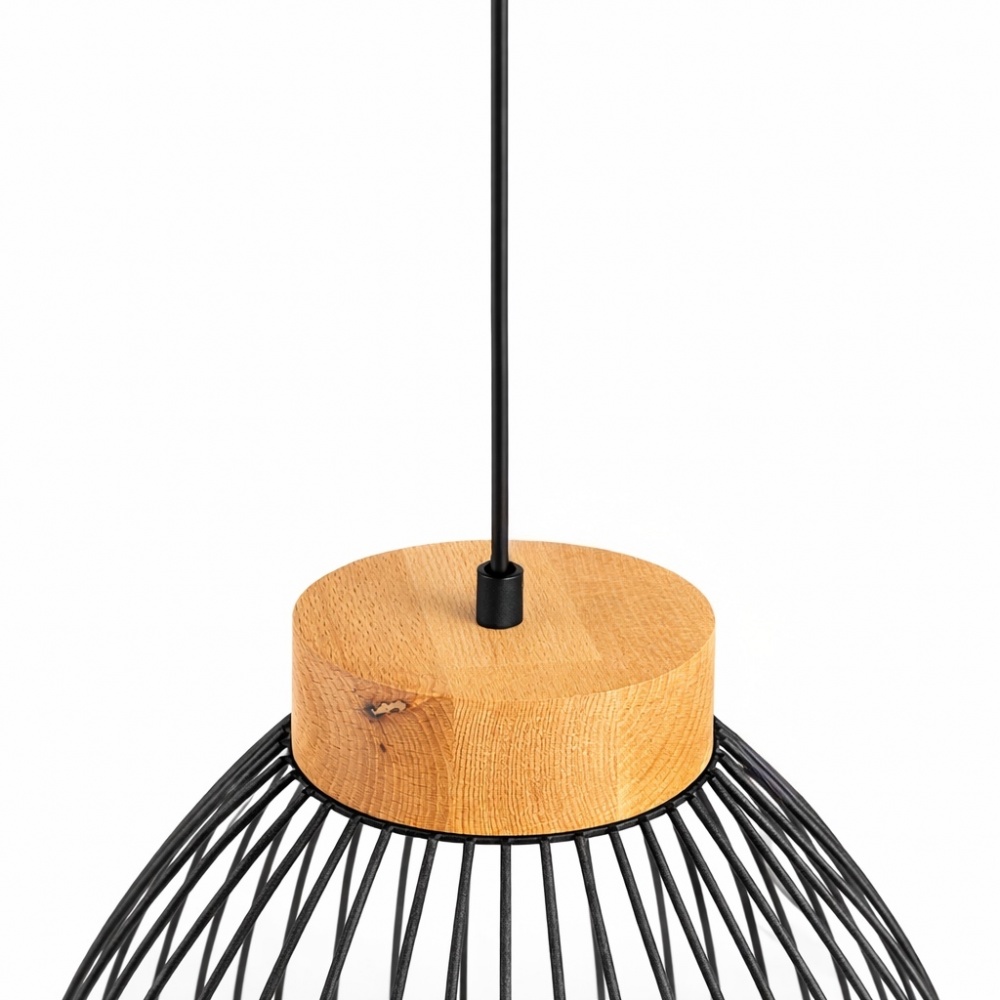 Світильник підвісний LIGHT SET BUK 400 1x12 Вт GX53 чорний/дерево