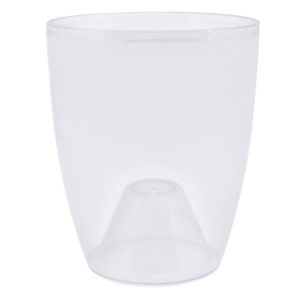 Кашпо пластикове Алеана Oрхідея PS круглий 1л прозорий (113093) 