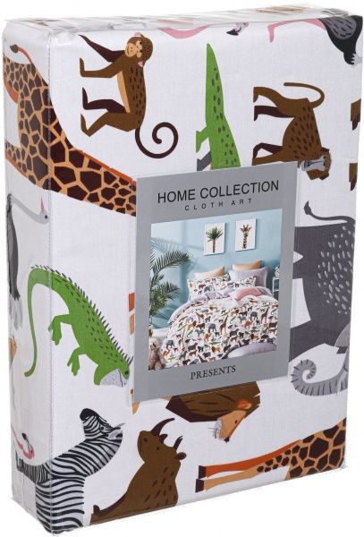 Комплект постільної білизни cool animals сімейний бежевий La Nuit 