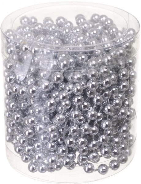 Бусы для елки 6 цветов 5 мм 6 м в ассортименте