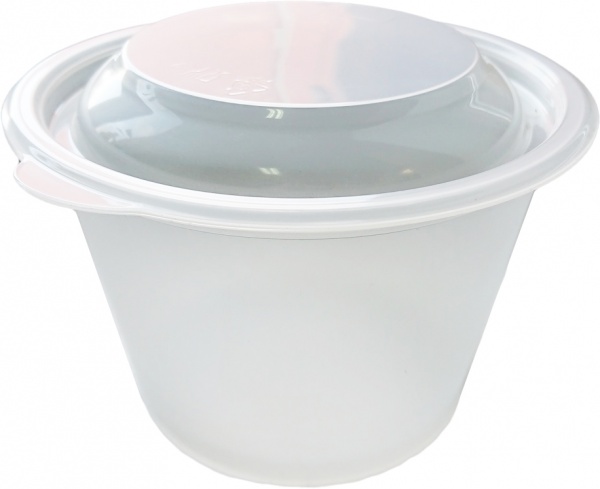 Контейнер ПЭТ Контейнер Д143/58 мм з кришк. б/к 5шт ПП 0,5л 5 шт.