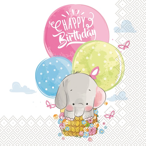 Салфетки столовые Silken Воздушные шары 33х33 см 18 шт.