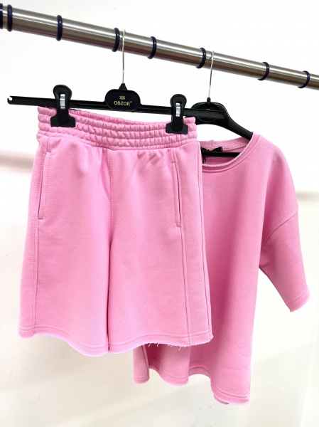 Костюм для дівчаток Obzor р.134 рожевий 