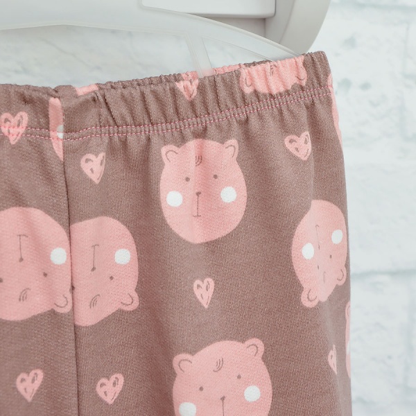 Піжама дитяча для дівчаток Blanka Ведмедик р.92 коричневий 110369 